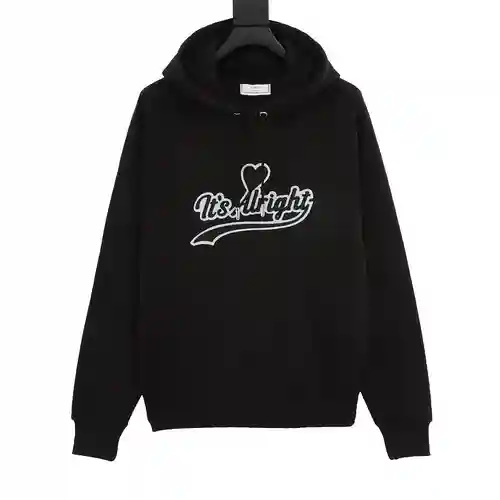 Sudadera con capucha AMI 22fw cápsula bordada serie carta de amor