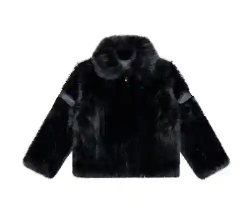 Chaqueta corta de terciopelo de visón cruzada de algodón SMFK