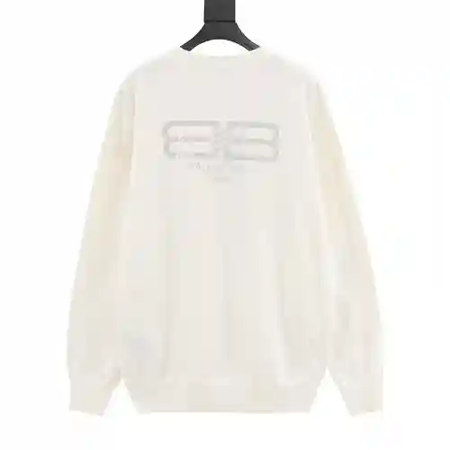 Blcg 23Fw suéter con cuello redondo y logo de strass en la parte posterior