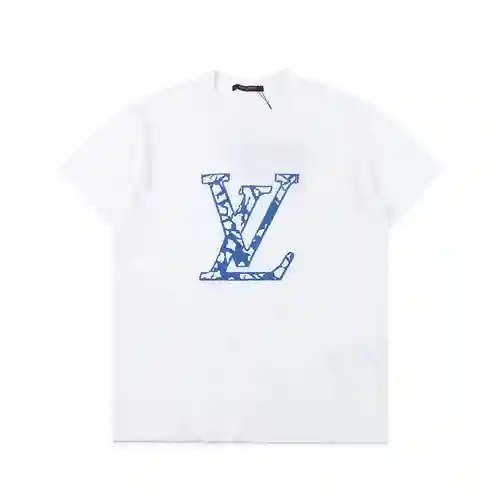 Manga corta de punto jacquard agrietado serie de esquí LV Louis Vuitton 24SS
