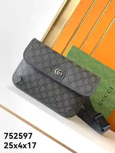 Riñonera especial GUCC para hombre hecha de piel de vaca Original importada, bolsa de regalo de alta