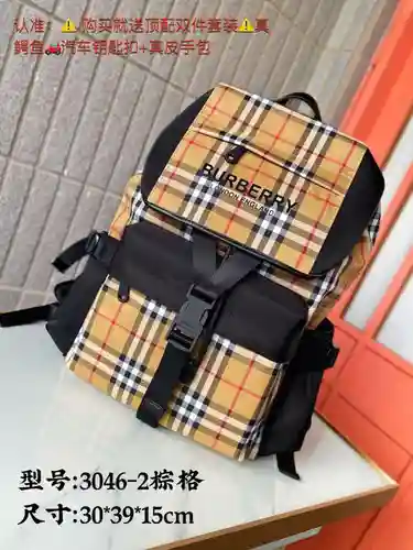 Mochila para hombre BA@宝利, fabricada en piel de vacuno original importada, alta calidad, factura de 