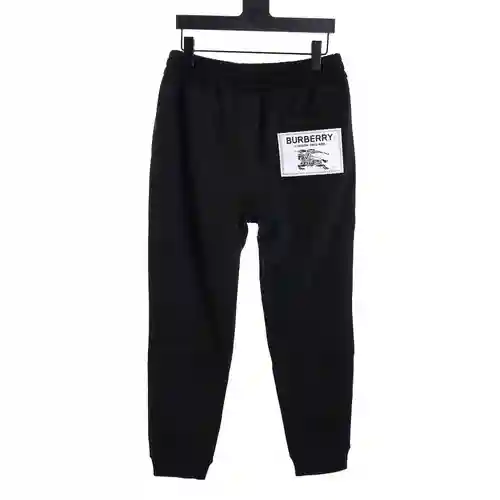 Pantalones y pantalones deportivos de felpa con logo y parche BBR