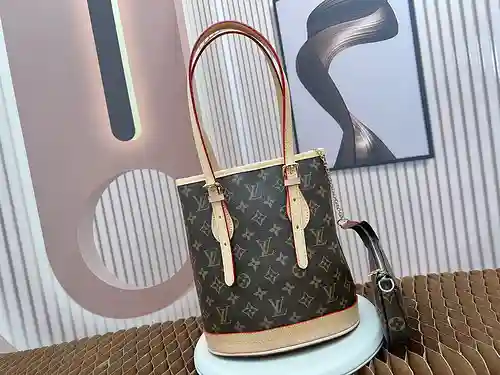 Bolso tipo cubo antiguo LL fabricado en piel de vacuno original importada, alta calidad, entrega en 