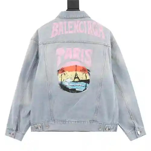 BLCG Paris Chaqueta vaquera con torre de coco tropical