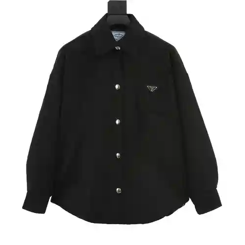 Pra*da/Prada chaqueta triangular de cachemira de manga larga