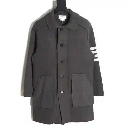 Chaqueta larga de lana TB 23FW