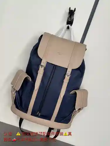 Mochila para hombre LL, fabricada en cuero original importado de primera calidad, versión réplica de