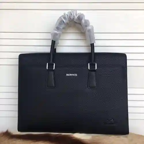 Maletín Her@mès para hombre, fabricado en cuero original de primera calidad importado, versión répli
