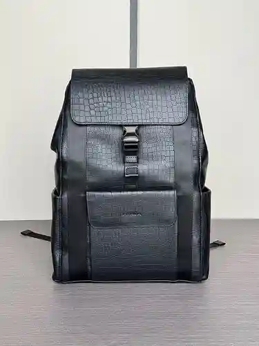 Mochila para hombre, fabricada en cuero original importado de primera calidad, versión réplica de al