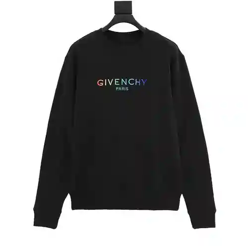 Sudadera tipo jersey con cuello redondo y logo con letras bordadas en colores GVC 22FW