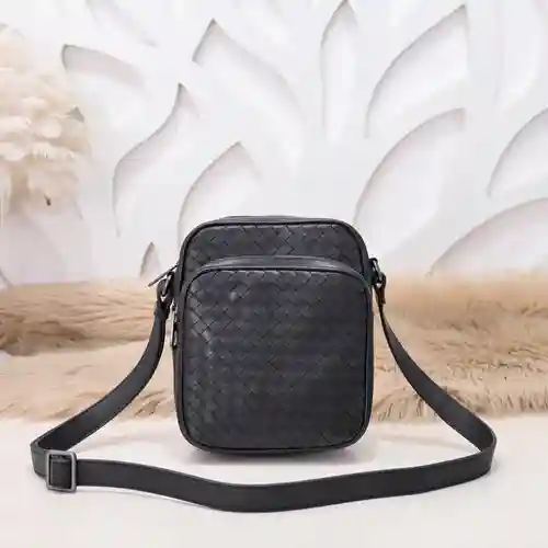 Bolso bandolera especial para hombre BV, fabricado en piel de vacuno original importada, alta calida