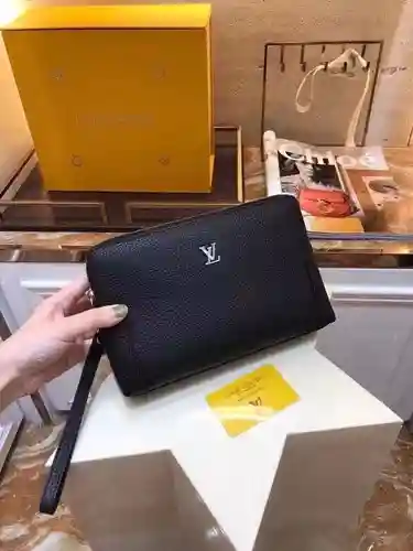Bolso de mano para hombre LL, fabricado en piel de vacuno original importada, alta calidad, entrega 