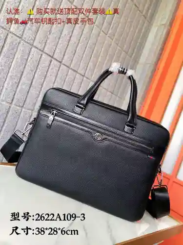 Maletín GUCC para hombre, elaborado en piel vacuna original importada, alta calidad, se entrega en b