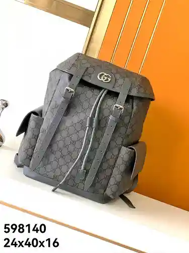 Mochila GUCC para hombre, fabricada en cuero original importado de primera calidad, versión réplica 