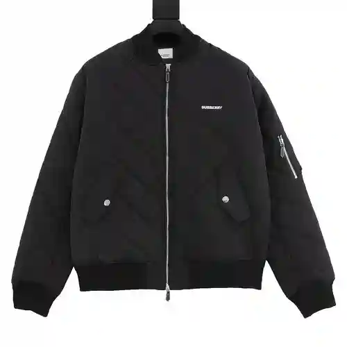 BBR 23FW chaqueta de algodón con rombos bordados y logo pequeño