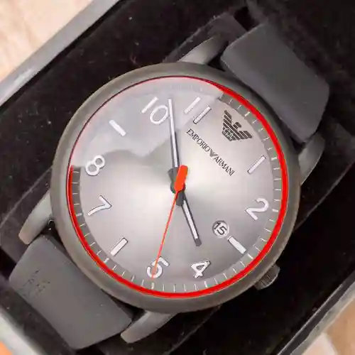 Ah @ Mani Watch Reloj para hombre con movimiento mecánico original totalmente automático, caja y cor