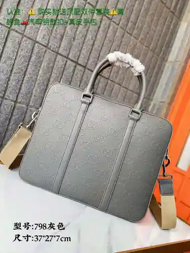 Maletín GUCC para hombre, fabricado en piel vacuna original importada, alta calidad, se entrega en b