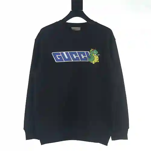 Gu*cci/Gucci GUC 23FW sudadera con cuello redondo y estampado de dinosaurios