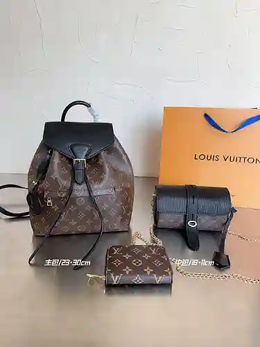 Juego de tres piezas fabricado en material de lona importado, alta calidad, entrega en bolsa de rega