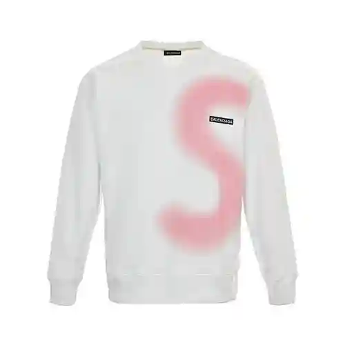 BLCG/Balenciaga 23Fw S sudadera con cuello redondo y letras estampadas