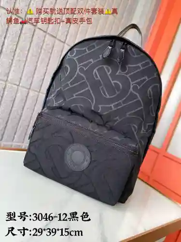 Mochila para hombre BA@宝利, fabricada en piel de vacuno original importada, alta calidad, factura de 