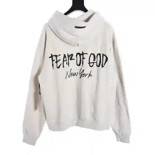 Sudadera con capucha y estampado limitado New York de doble línea FOG