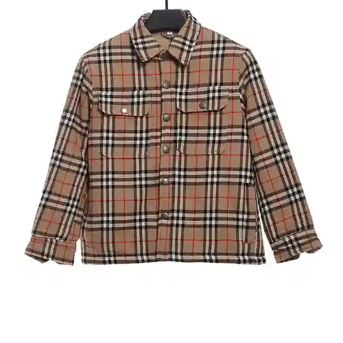 BBR Burberry chaqueta clásica de algodón a cuadros de lana