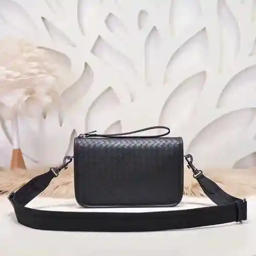 Bolso bandolera especial para hombre BV, fabricado en piel de vacuno original importada, alta calida