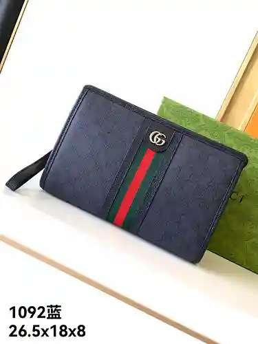 Bolso clutch para hombre GUCC, elaborado en piel vacuna original importada, alta calidad, entrega en