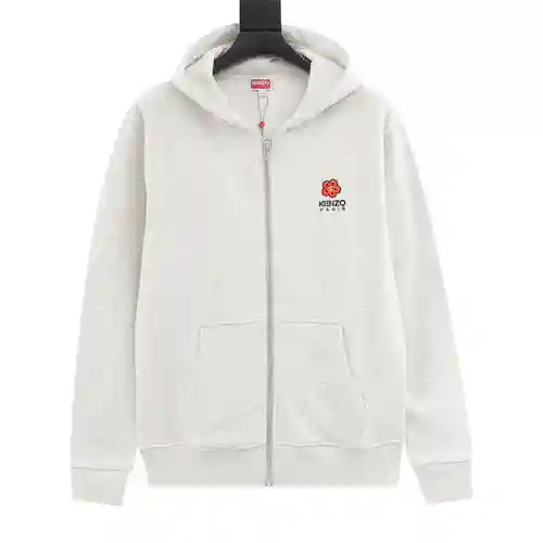 KE*NZO Kenzo Takada Begonia sudadera con capucha y cremallera con flores