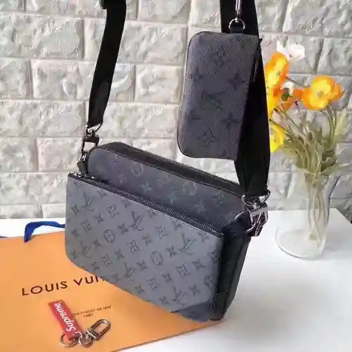 Bolso bandolera para hombre LL, fabricado en piel de vacuno original importada, calidad de gama alta