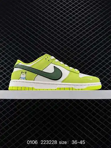 4 Zapatillas casual Nike Dunk Low Retro de caña baja "Frog Prince" FC688-3 Talla: 36 36. 3