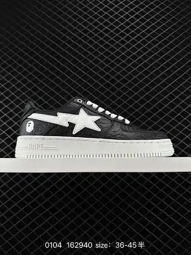2 La marca japonesa de moda Harajuku A Bathing Ape BAPE Sk8 Sta Low SK8 serie deportiva informal de 