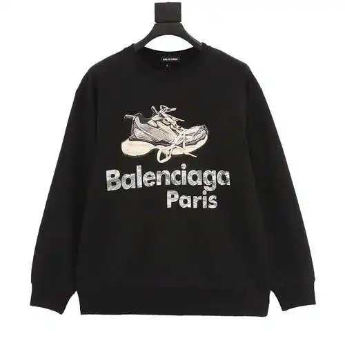 Sudadera con cuello redondo y estampado de zapatos Blcg