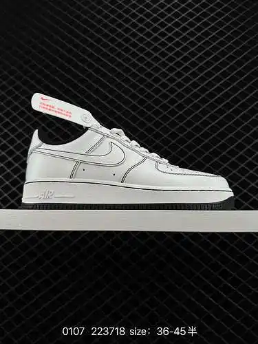 9 Auténticas zapatillas deportivas informales Nike Air Force Low de tamaño medio, bajas y combinable