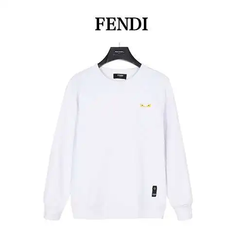 Fen*di/Fendi 23Fw sudadera con cuello redondo y ojos de monstruo bordados