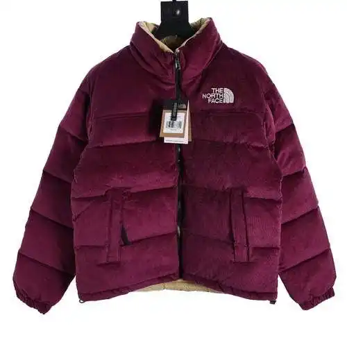 ¡Servicio posventa disponible después del año nuevo! Chaqueta de plumón reversible de pana limitada 