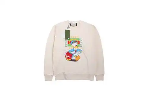 Gu*cci 23Fw Sudadera con cuello redondo Pato Donald
