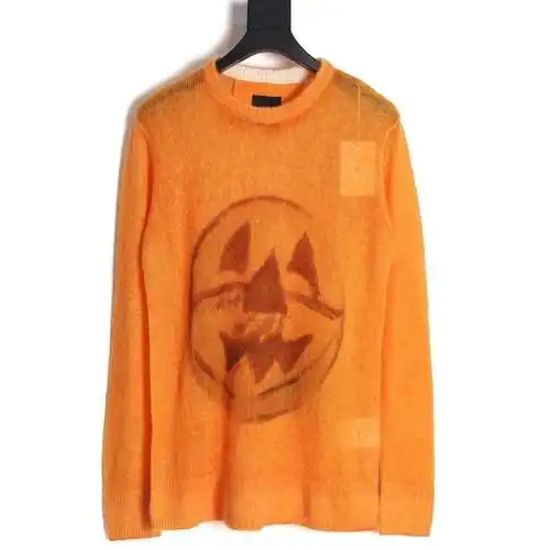 GVC Givenchy 23FW show suéter de mohair de calabaza de edición limitada