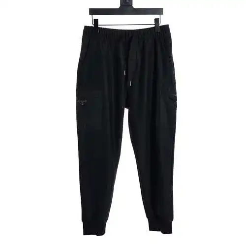 PRA*DA pantalones con bolsillos de nailon con doble cara