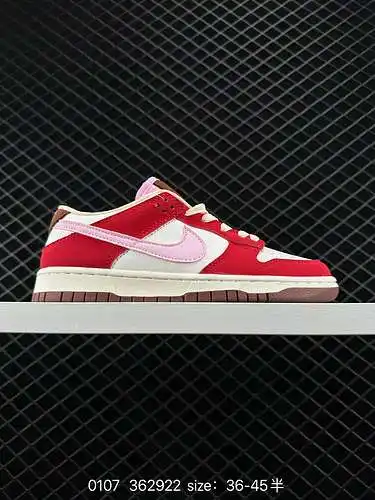 Nike Dunk Low Premium WMNS "Bacon" Nike SB Low Blanco Rojo Rosa El diseño del calzado está