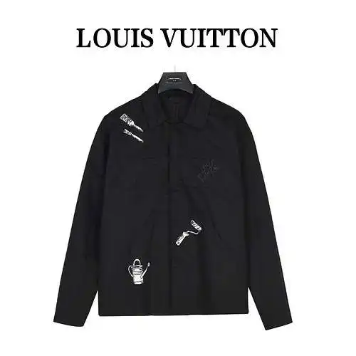 Chaqueta bordada con varios elementos LV/Louis Vuitton 23Fw