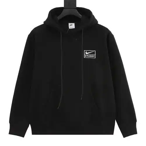 Ni*ke x Stu*ssy Conjunto de sudadera polar con capucha y logo bordado conjunto Stu*ssy de Nike