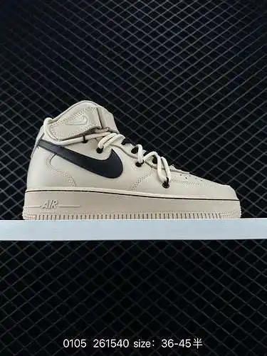 2 correas deconstruidas con doble gancho Nike Air Force MID, horma original y cartón original, crean