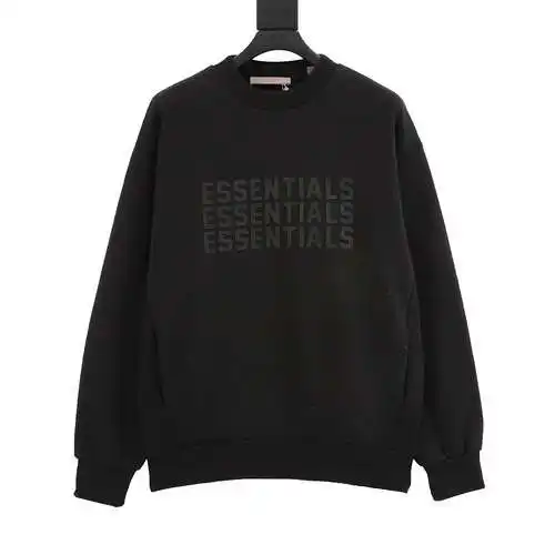 FEAR OF*GOD FOG sudadera con cuello redondo y letras de silicona de tres filas y varias líneas