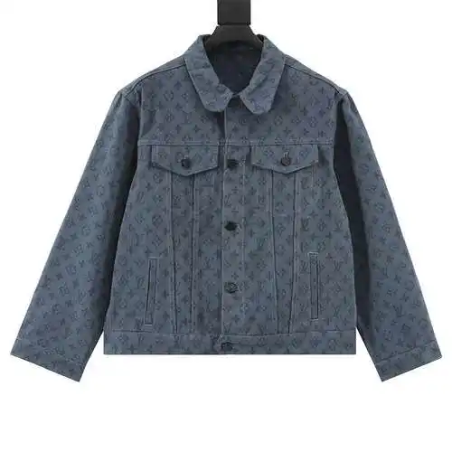 1V chaqueta vaquera con estampado integral en jacquard