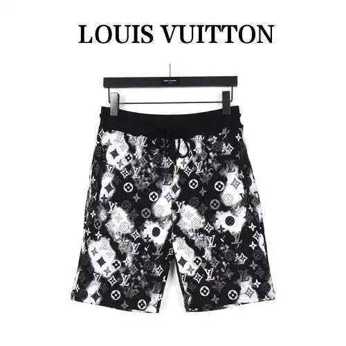 Pantalones cortos para presbicia con estampado integral y efecto tie-dye LV/Louis Vuitton 23ss