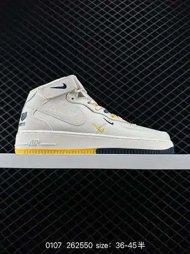 2 Nk Air Force '7 Mid beige azul de nivel de empresa Memphis Grizzlies ciudad limitada Air Force One