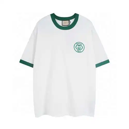 Gu*cci Gucci 23ss última camiseta con logo bordado de verano